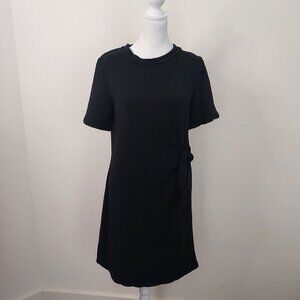 Amour Vert Ankha Short Sleeve Black T-Shirt Dress Size Medium